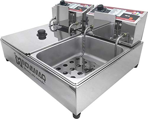 Fritadeira Elétrica Profissional 2 Cubas - FM-10L - 220V - Inovamaq