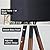 Kira Home Sadie 61" Mid Century Modern Tripod LED Floor Lamp + 9W Bulb (Energy Efficient/Eco-Friendly), Leather Accent Legs, Black Drum Shade, Black Finish