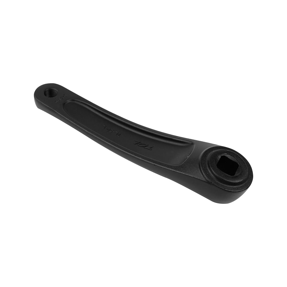 Biela de Bicicleta Izquierda 170 mm Aleación Aluminio Negro Juego Bielas Una Velocidad Montaña