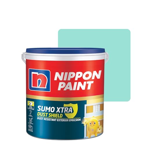 Image of Nippon Paint Sumo Xtra Dust Shield Exterior Emulsion (20L, Falling Cascade) - Dirt Pickup Resistant, Colour-Lock, Water Resistant, Low VOC Wall Paint for Exterior Masonry Surfaces - 20 Litre