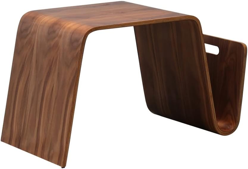 Side Table/End Table,Bent Wood Plywood Mid Century Design Breakfast Magazine Living Room Furniture Side Tea Bed Table Laptop