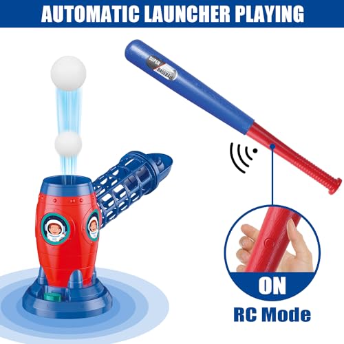 T-Ball-Set-RC-Pitching-Machine-with-Plastic-Baseball-Bat-for-Toddler-Kids-Sports-Outdoors-Toys-Training-Equipment-Batting-Practice-Toys-Gifts-for-Youth-Boys-Girls T Ball Set RC Pitching Machine with Plastic Baseball Bat for Toddler Kids Sports Outdoors Toys Training Equipment Batting Practice Toys Gifts for Youth Boys Girls