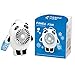 Ręczny wentylator do chłodzenia - Małe przenośne wentylatory chłodzące USB z możliwością ładowania,Wentylator biurkowy Panda Shape do podróży, biwakowania i aktywności na świeżym powietrzu Exuberia