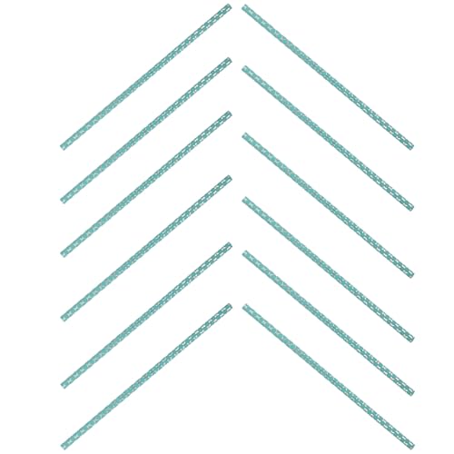 Pitillos de papel biodegradables decorativos azul cielo 100 pcs miniatura 1