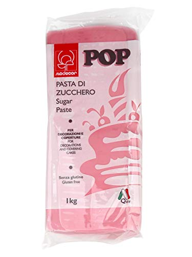 Modecor - Pasta Di Zucchero Colorata Pop 1 kg Modecor - Colore rosa