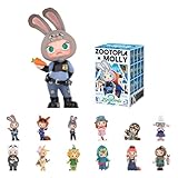 POP MART Molly × Zootopia Co-Branded Series Blind Box Figures, Collectible Toys Home Decorations, Holiday Birthday Gifts for Girls and Boys, Single Box