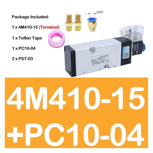 Électrovanne électrique pneumatique 4M410-10 à commande directe 2 positions - 3