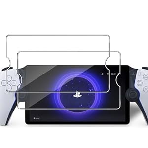 Lutree für Panzerglas für Sony PS5 PlayStation Portal Schutzfolie, 2 Stück 9H Härte HD Folie Displayschutz, Bläschenfrei Anti- Kratzer Schutzglas Displayfolie