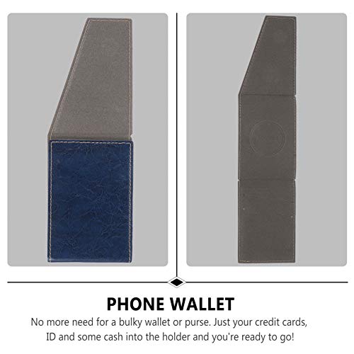 UKCOCO Capa Carteira para Telefone Stick No Slot de Crédito Fino Capa Capa Carteira de Couro Pu Capa