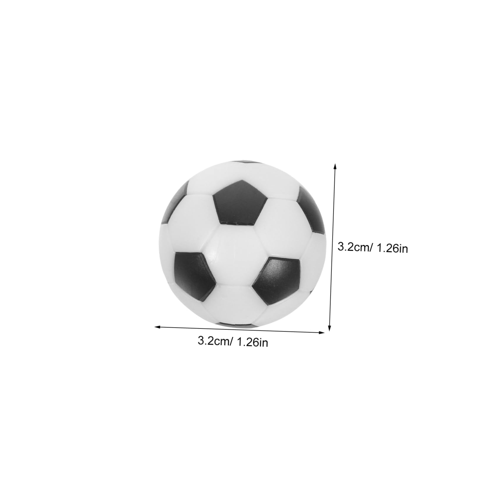 FAVOMOTO 12pcs Foosball Table Accessories: Resin Soccer Balls Replacement for Tabletop Football Game Home Party Entertainment Decorations