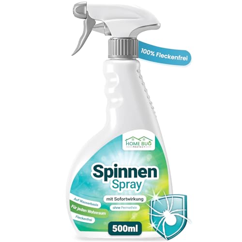 HomeBugProtect Spinnen Spray 500ml - Effektives Spinnenspray für zuverlässigen Spinnenabwehr im Haushalt - Anti Spinnenspray mit Sofortwirkung -