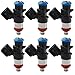 Fuel Injectors Set of 6 Compatible with Jeep Grand Cherokee 2018-2024, Wrangler 2018-2023, Ram 1500 2019-2020, Durango 2018-2024, Pacifica 2017-2024, 3.6L V6, 5281427AA