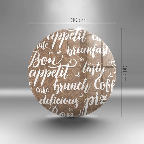 Planche à découper Wallfluent en matériau résistant haut de gamme gravée bon appétit - 6