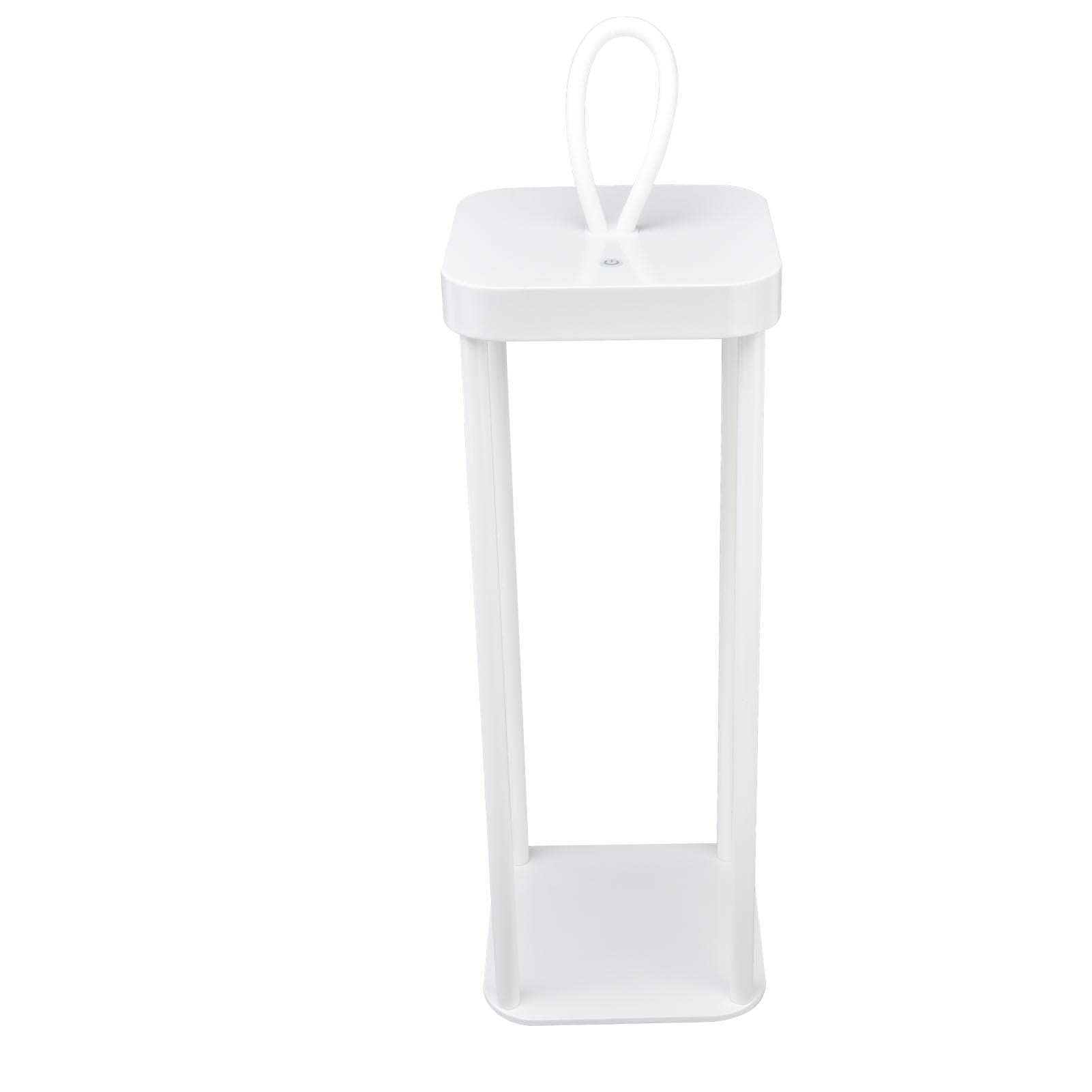Linterna LED Luz de Camping Recargable USB Atenuación Ajustable para Actividades Al Aire Libre 400 Mm Aleación de Aluminio 5000 MAh (Blanca)