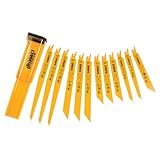 DEWALT Juego de hojas mixtas Bi-Metal para sierra reciproca con estuche para almacenamiento (12 piezas), DT2445-QZ
