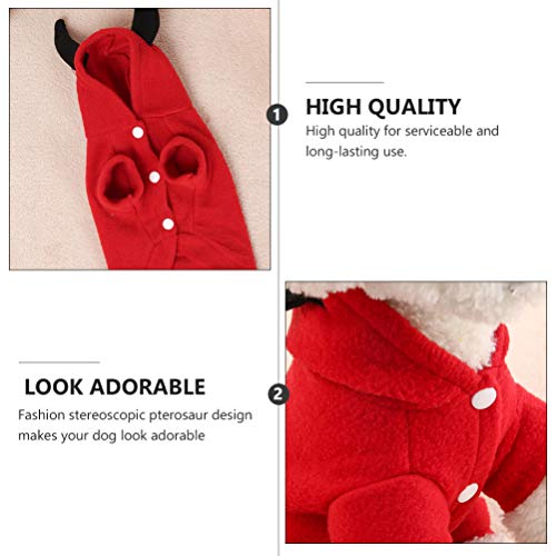 Disfraz Demonio 3D Para Perro Talla XL Rojo miniatura 7