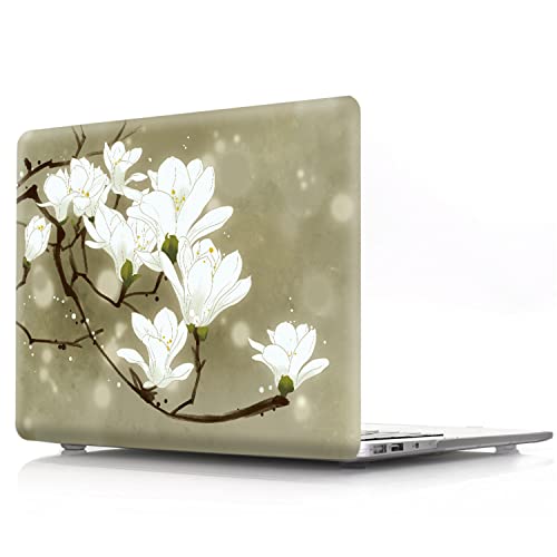 Funda MacBook Pro 16 rígida floral con tapa teclado para portátiles Apple A2991 A2485