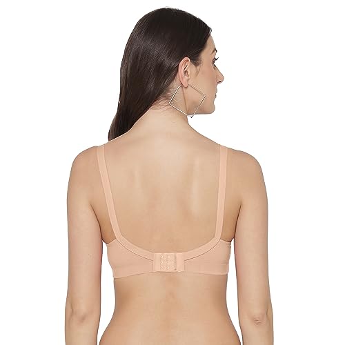 Image of Tweens Lite Wite - Minimiser Medium Padded Cotton Lycra Bra (Plus Size) - Triple Hook - Full Coverage - Wirefree - Seamless T-Shirt Bra