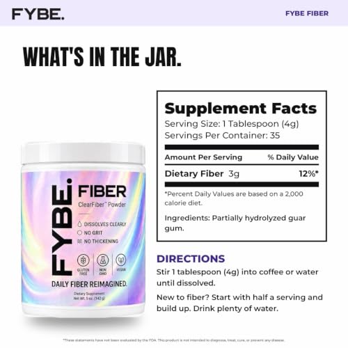 FYBE Clear Dissolving PHGG Fiber