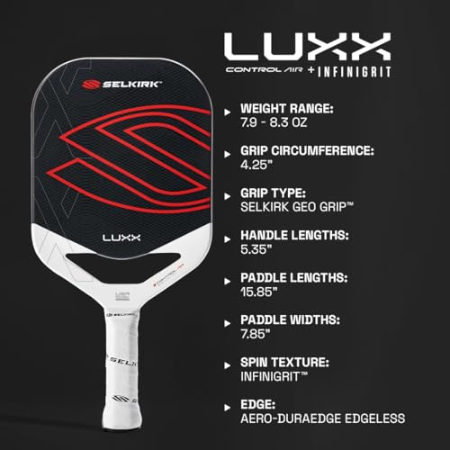 Image of Selkirk Sport LUXX Control Pickleball Paddle | Carbon Fiber InfiniGrit