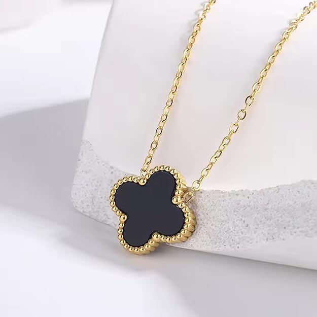 MIAMI Clover Necklace for Women Girls | Pendant Neck Chain For Women | Modern Design | Stylish Accessories | Aesthetic Jewellery | Diwali, Birthday, Anniversary Gift | Everyday Jewelry 2