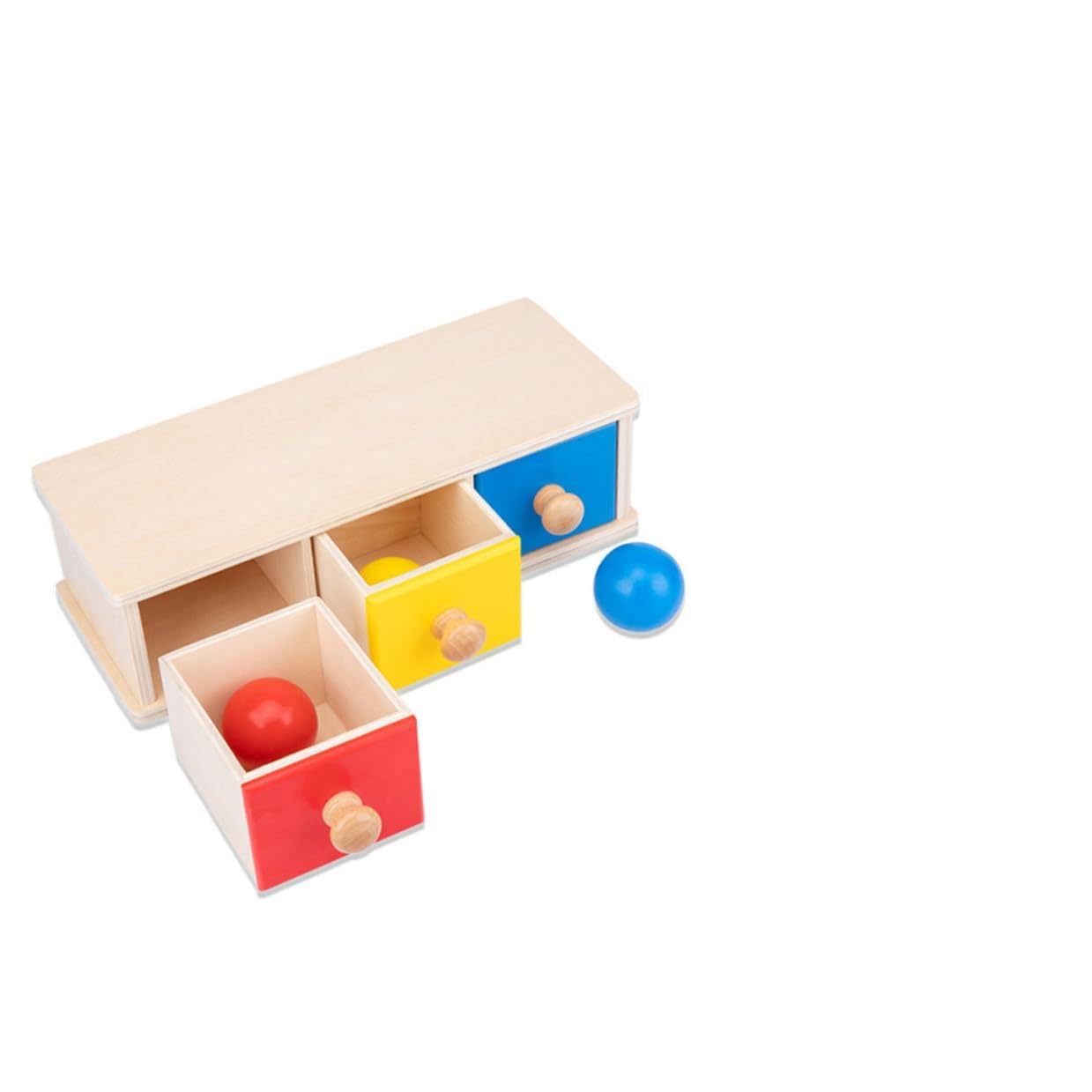 Hohopeti Giocattolo Educativo per Anni Round-Ball Drawer in Materiale Sicuro Aiuto Didattico per Riconoscimento Colori e Oggetti Gioco Genitore-Figlio per Apprendimento Precoce