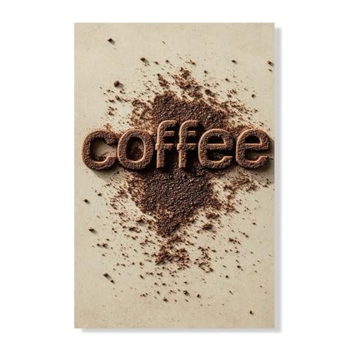 Affiche café déco cuisine : toile murale créative de 60x90 cm