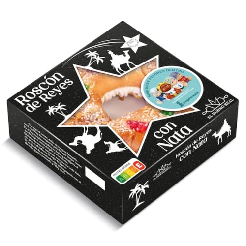 DIA DULCE NOEL roscón de Reyes premium con nata caja 550 gr