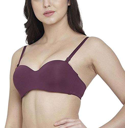 Image of Brachy Women's Every Day's Padded Underwired Demi Cup Bra T Shirt Padded Underwired Pushup Bra 85% Poly Cotton, 15% Elastane
