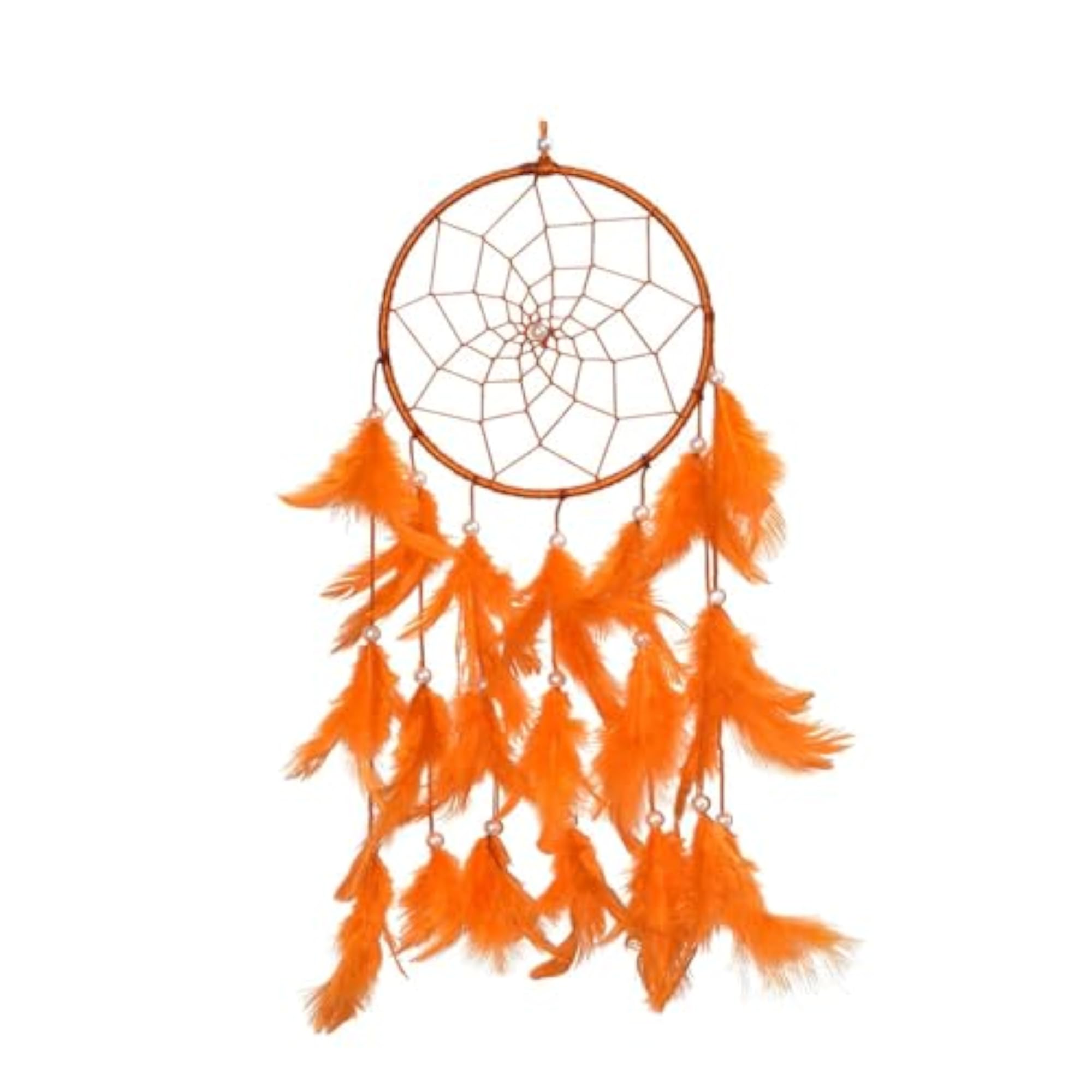 Handcrafted Dream Catcher with Natural Feathers for Wall Hanging