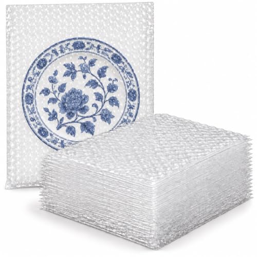 50PCS 10x12" Bubble Pouches, Clear Double-Wall Shockproof Protective Bags