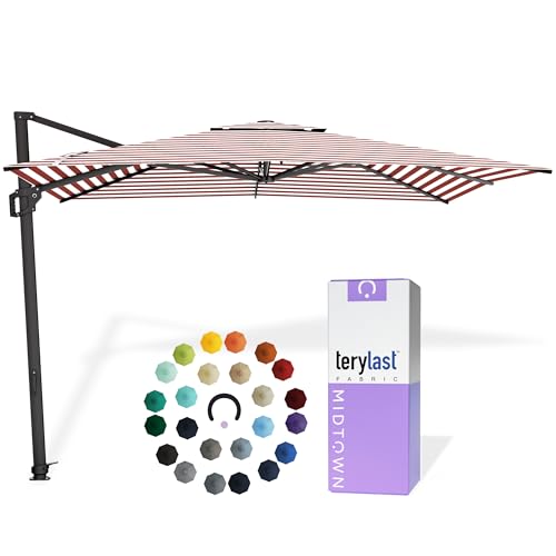 Image of Midtown Umbrellas Grande Square - 9 x 9 Ft Cantilever Umbrella