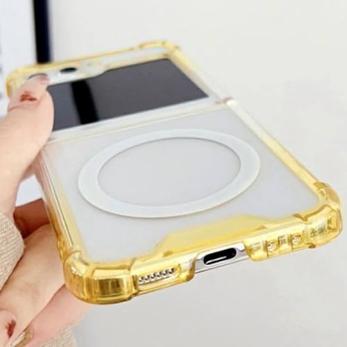 Coque Samsung Z Flip 5 ENILSA Violet Rose Magsafe Transparente