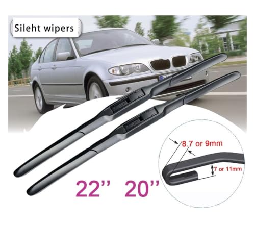 Limpiaparabrisas de limpieza delantera con barrido plano para M3 E46 2