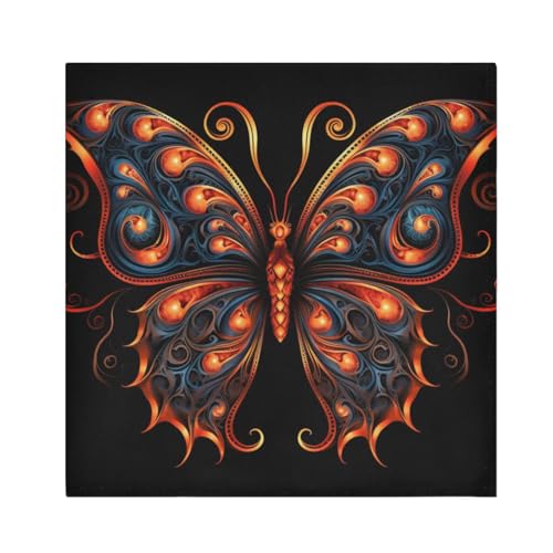 servilletas de tela butterfly multicolor set de 6 miniatura 1