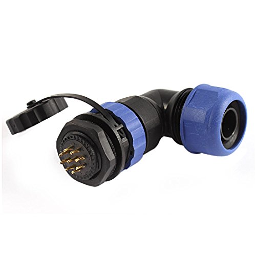 Conector aviación impermeable Aexit SD20-9 20mm 9 pines miniatura 1