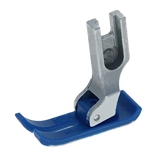 Image of Othmro 5Pcs MT18 Industrial Sewing Machines Extra Thin Precise Presser Foot Plastic Flat Sewing Machine Presser Feet Compensating Raising Foot for Sewing Thick and Fine Material Compatible Blue Silver