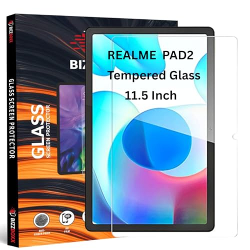 Image of Tempered Glass Full Screen Protector For Realme Pad 2 11.5 Anti-Scratch & Smudge Proof (Transparent) (Pack Of 1)