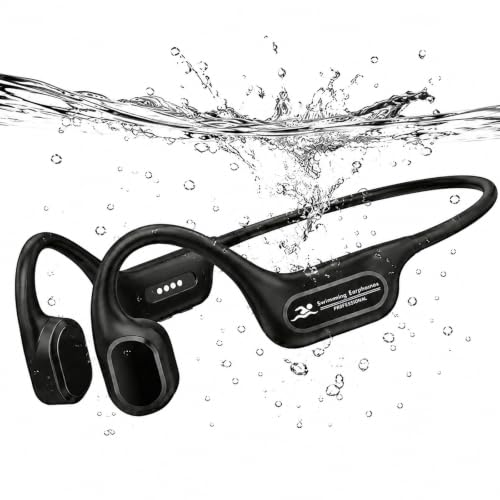 Image of Swimming Headphones Underwater, Open Ear Lap Swimming Earbuds Bluetooth6.0