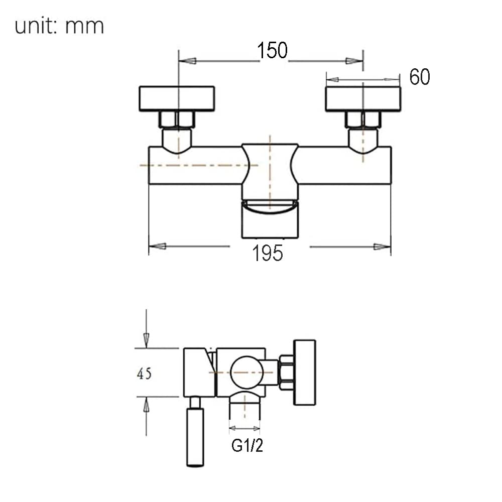 ONECE Rubinetto Doccia a Parete in Ottone Nero, Set Miscelatore Doccia con Doccetta a 3 Modalità Φ12 cm, Temperatura Regolabile, con Supporto e Tubo Flessibile