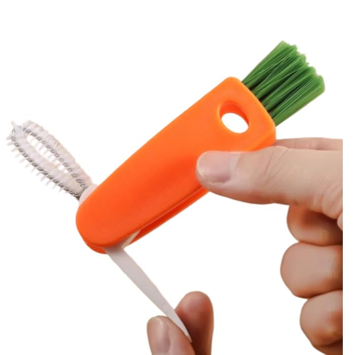 A Single 3-in-1 Multipurpose Cleaning Brush that is Small and Multifunctional, Ideal for Cleaning Glass Covers, Bottles, and lids Multicolor(Pack of 1)-image-38