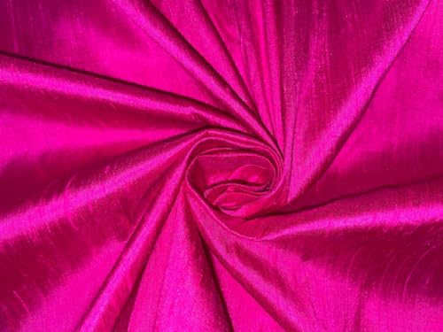 Soie rose fuchsia avec flammes MM7 tissu d'exception pour création unique