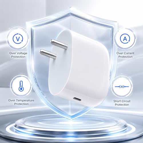 Image of Google 45W Type C Rapid Charging Adapter with 1M USB C Cable for Google 10,9, Pro, XL, Fold, A,8,8 Pro,7, 7 Pro, Pixel Tablet /Slate /Chromebook,4a,4a Pro| Support Other USB C 45 W Quick Charger, White