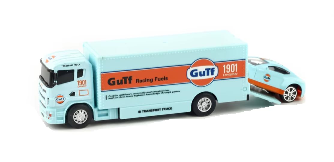 Alloy Oil Engineering Vehicle Toy Joint Series Simulation Container Trailer Transporter Diecast Model Truck Toys (5501-1)-image-25