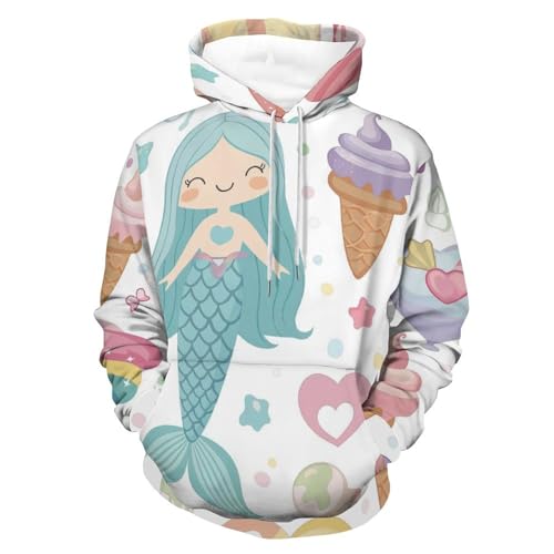Hoodie sirène crème glacée sweat parfait pour vos sorties décontractées
