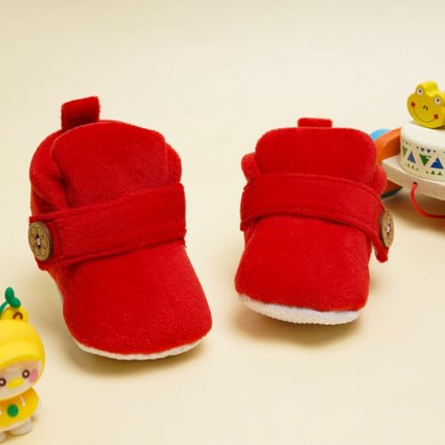 Image of Neska Moda Baby Boys & Baby Girls 6 to 12 Months Velvet Booties