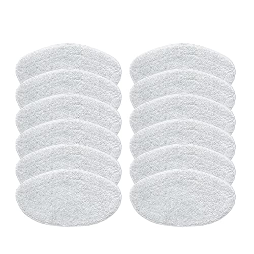 JUSTYAOFENG 12pcs Mop Cloth Kit Steam Vacuum Cleaner Mop Rags Cloth Mop Cloths Replacement Accessories Parts 30 * 19cm Compatible with Polti mop pad