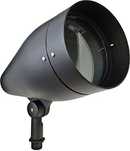 DPR38-GL-B Par 38 Spot Light with Glass Cover, Black Finish