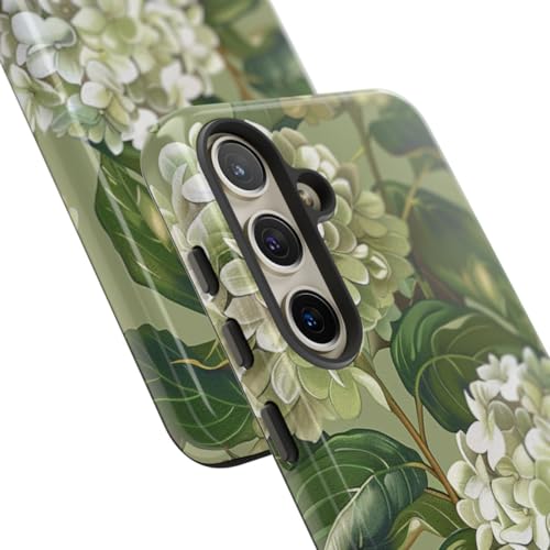 Coque Samsung S24 fleur blanche protection rigide transparente