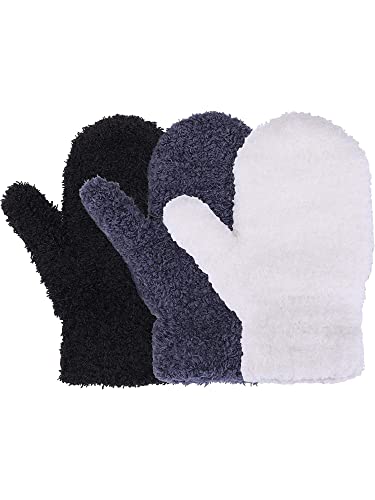 Geyoga 3 Paar Winter Kleinkind Fäustlinge Dehnbare Handschuhe Warme Kinder...